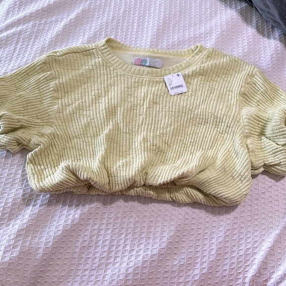 FP Beach‎ NWT Kelsey Bubble Cropped Tee - Picture 2 of 10